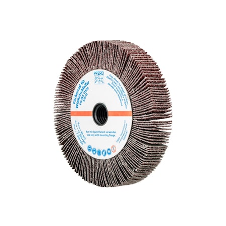 Pferd 4-1/2" x 3/4" Unmounted Flap Wheel - 5/8-11 Thread, Aluminum Oxide 40 Grit 45751